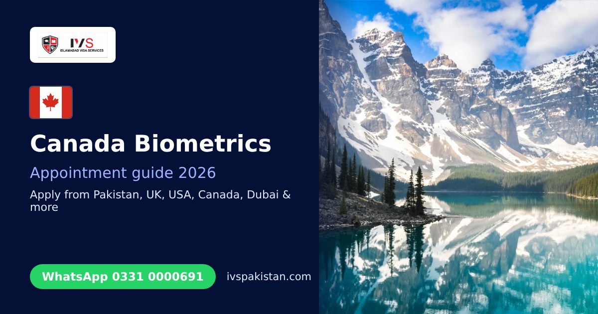 Canada Biometrics Appointment in Pakistan: BIL, Booking and What to Bring: IVS guide cover