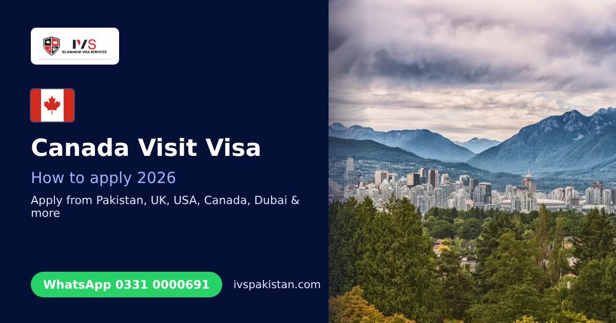 How to Apply for a Canada Visit Visa from Pakistan: Step by Step: IVS guide cover